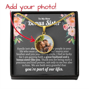 Bonus Sister Flower Circle Necklace - Love You This Much